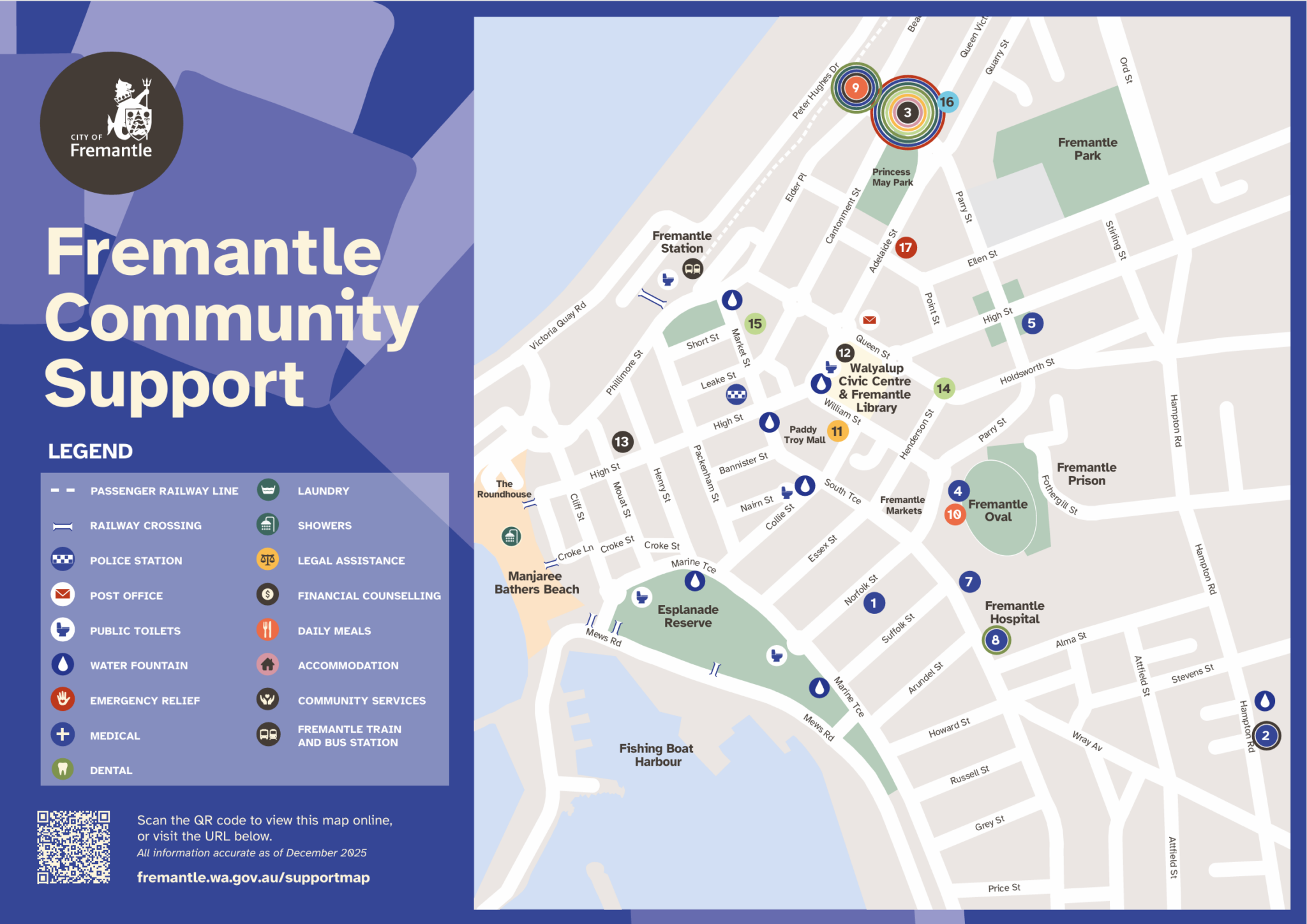 Fremantle community support map City of Fremantle — free download